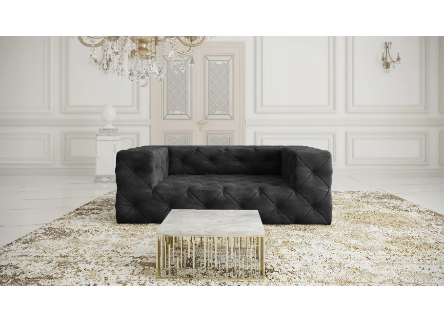 Sofa dwuosobowa pikowana premium Chesterfield BENTLEY