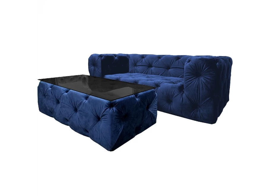 Stolik pikowany Chesterfield BENTLEY 130x65cm