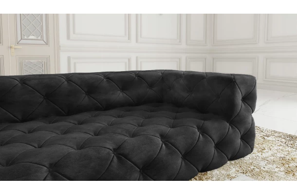Sofa trzyosobowa pikowana premium Chesterfield BENTLEY - design i funkcjonalnosc w parze
