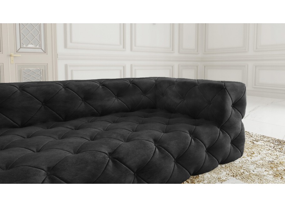 Sofa trzyosobowa pikowana premium Chesterfield BENTLEY 18