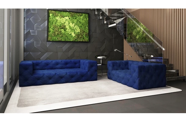Sofa trzyosobowa pikowana premium Chesterfield BENTLEY - design i funkcjonalnosc w parze
