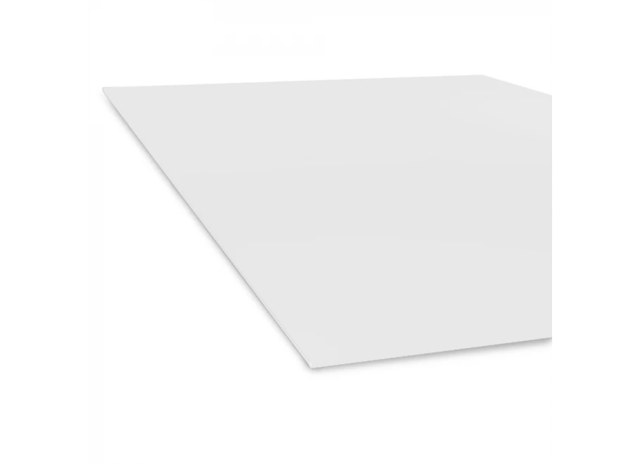 Stół elegance glamour srebrny z białym szkłem 160x90