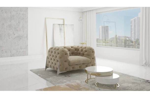 Fotel pikowany KALIFORNIA chesterfield - design i funkcjonalnosc w parze