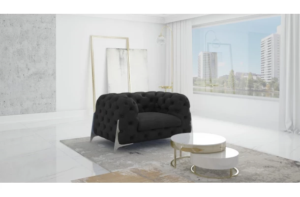 Fotel pikowany KALIFORNIA chesterfield - wygodne