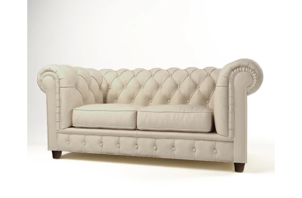 Sofa dwuosobowa pikowana Chesterfield SOLARIS 2 - meble Sofa dwuosobowa pikowana Chesterfield SOLARIS 2 - meble