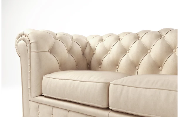 Sofa dwuosobowa pikowana Chesterfield SOLARIS 2 - wygodne Sofa dwuosobowa pikowana Chesterfield SOLARIS 2 - wygodne