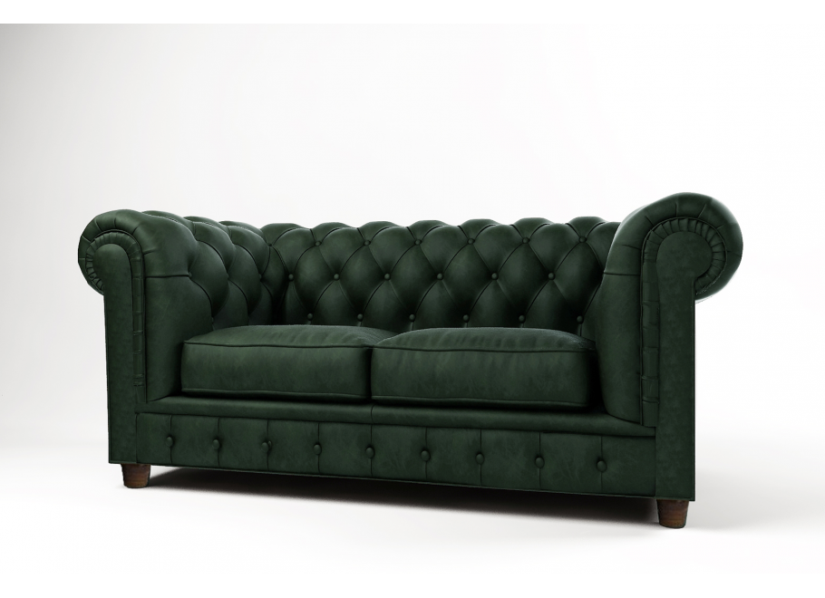 Sofa dwuosobowa pikowana Chesterfield SOLARIS 2 7