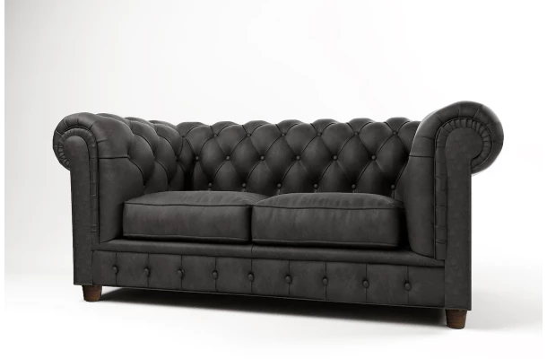 Sofa dwuosobowa pikowana Chesterfield SOLARIS 2 - eleganckie Sofa dwuosobowa pikowana Chesterfield SOLARIS 2 - eleganckie