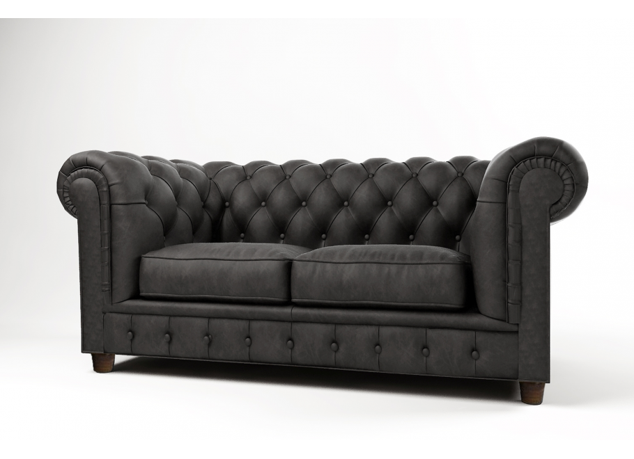 Sofa dwuosobowa pikowana Chesterfield SOLARIS 2 8