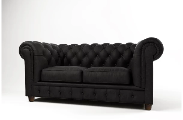 Sofa dwuosobowa pikowana Chesterfield SOLARIS 2 - designerskie Sofa dwuosobowa pikowana Chesterfield SOLARIS 2 - designerskie