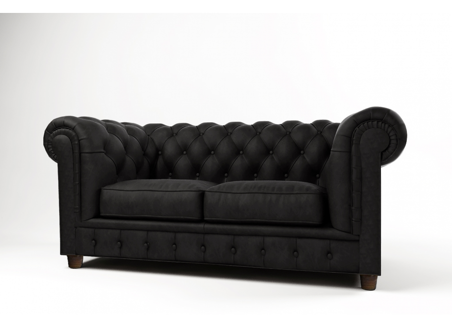 Sofa dwuosobowa pikowana Chesterfield SOLARIS 2 9
