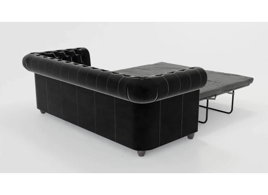 Sofa trzyosobowa z funkcją spania pikowana Chesterfield FELIX 3 Sofa trzyosobowa z funkcją spania pikowana Chesterfield FELIX 3