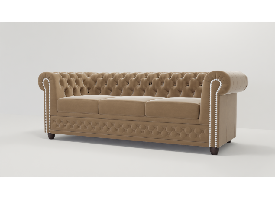 Sofa trzyosobowa pikowana Chesterfield FELIX 3 17