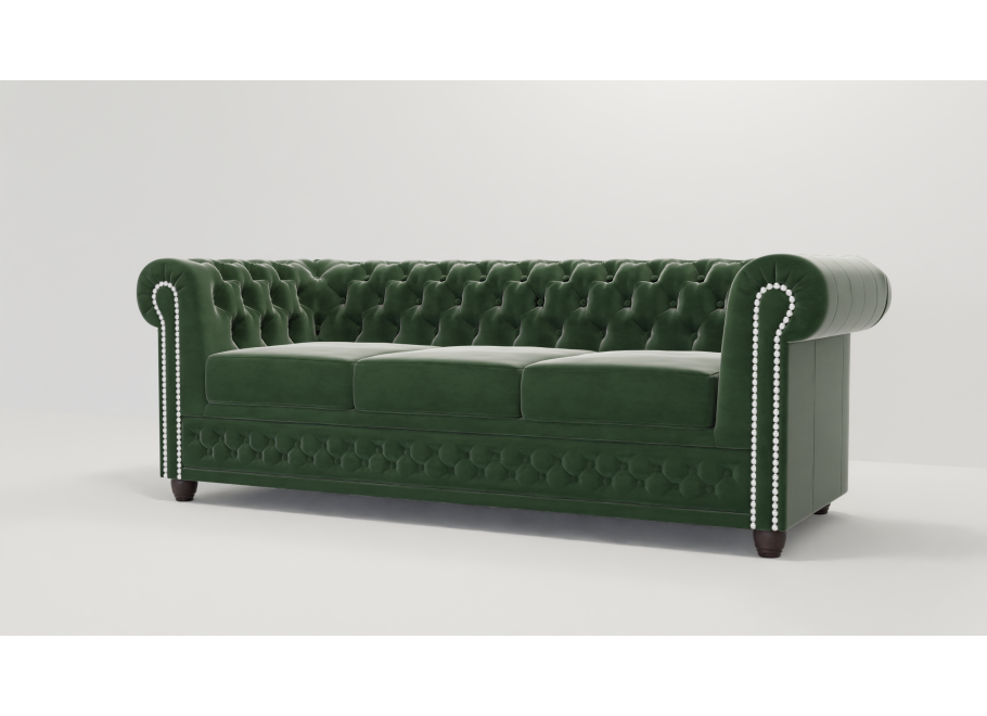 Sofa trzyosobowa pikowana Chesterfield FELIX 3 18