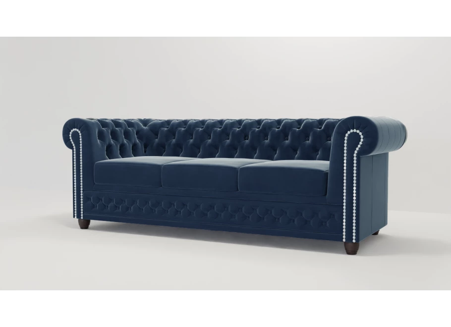 Sofa trzyosobowa pikowana Chesterfield FELIX 3