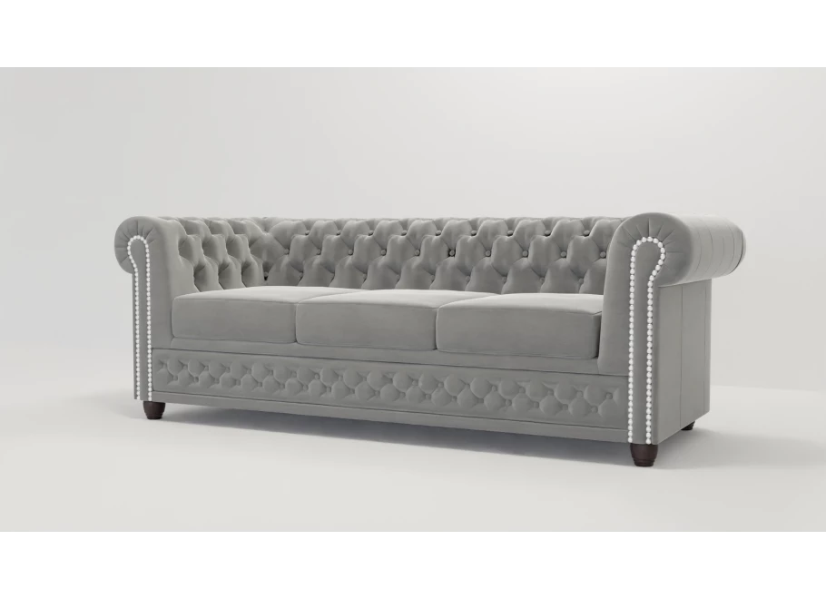 Sofa trzyosobowa pikowana Chesterfield FELIX 3
