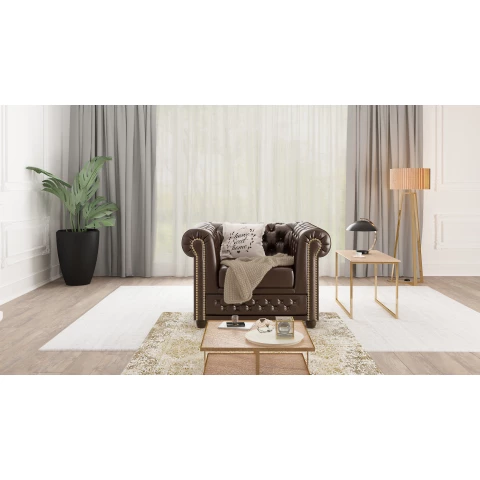 Fotel pikowany FELIX chesterfield