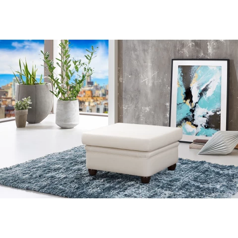 Puf pikowany glamour 75x70 SYDNEY