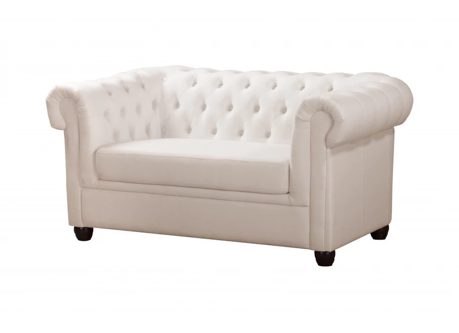 Sofa dwuosobowa z funkcją spania pikowana Chesterfield SYDNEY