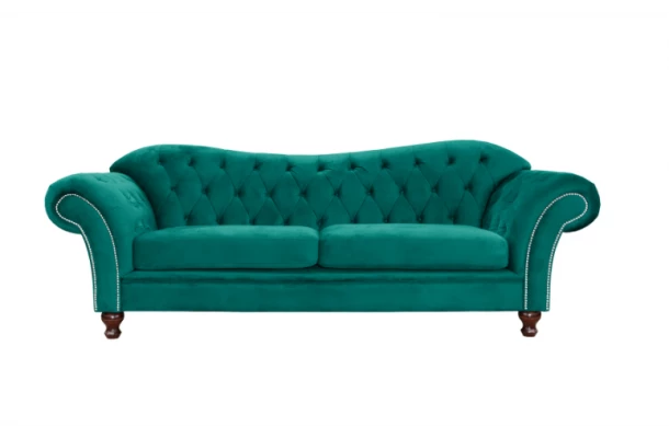 Sofa trzyosobowa pikowana Chesterfield PARIS - design i funkcjonalnosc w parze