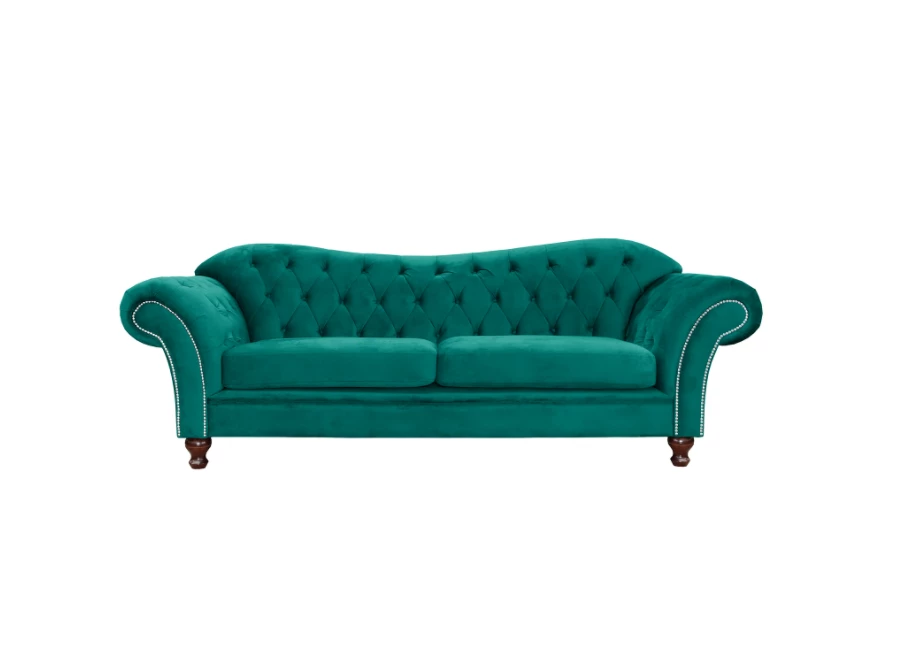 Sofa trzyosobowa pikowana Chesterfield PARIS