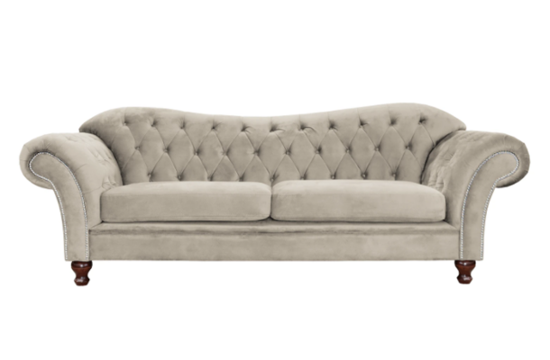 Sofa trzyosobowa pikowana Chesterfield PARIS