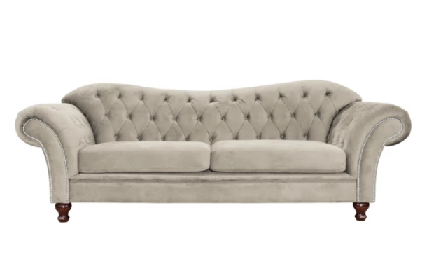 Sofa trzyosobowa pikowana Chesterfield PARIS - trzyosobowe