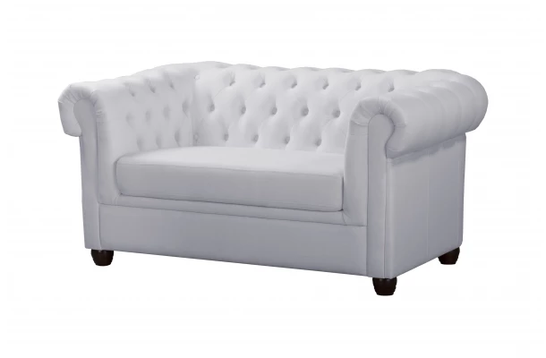 Sofa dwuosobowa z funkcją spania pikowana Chesterfield SYDNEY - sofy