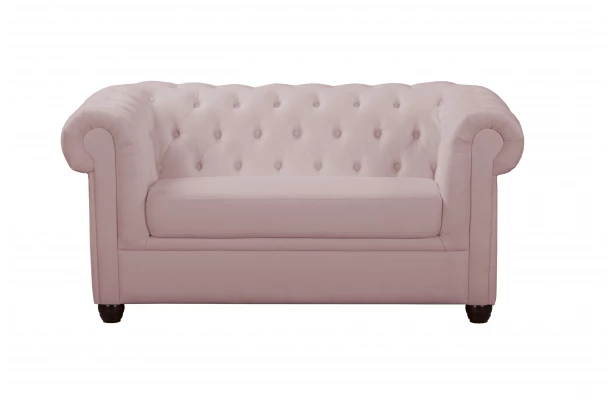 Sofa dwuosobowa z funkcją spania pikowana Chesterfield SYDNEY - eleganckie