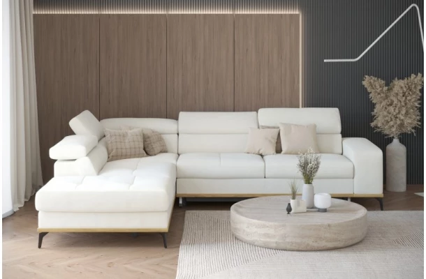 Narożnik pięcioosobowy z funkcją spania LIAM - design i funkcjonalnosc w parze