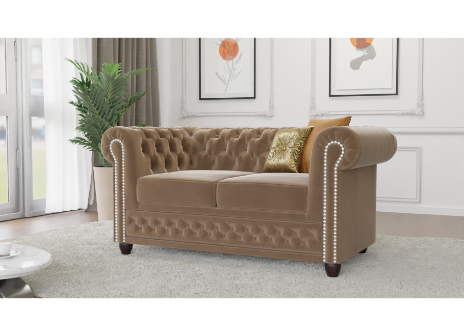 Sofa dwuosobowa pikowana Chesterfield FELIX 2 13