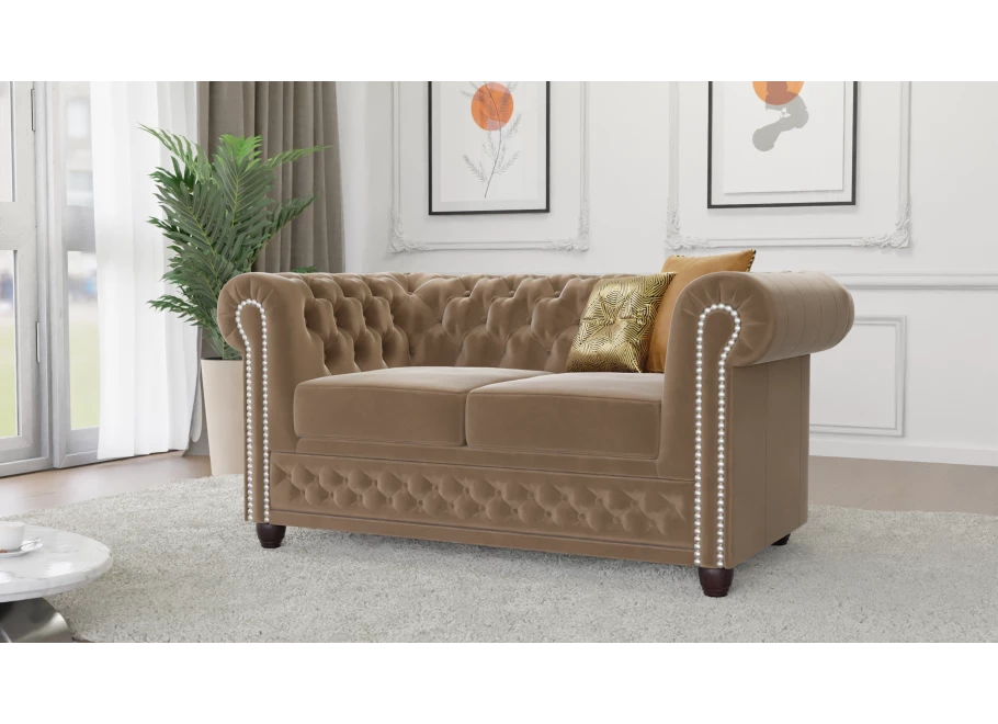Sofa dwuosobowa pikowana Chesterfield FELIX 2