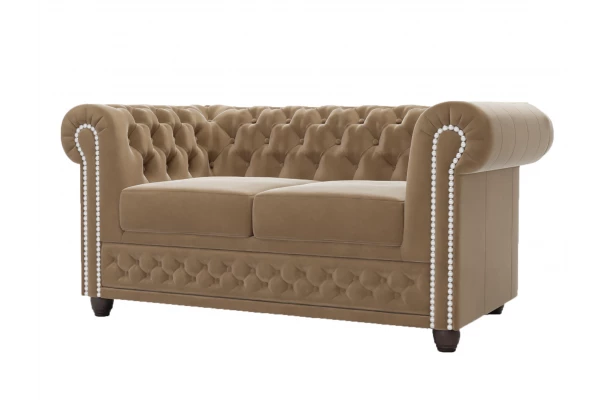 Sofa dwuosobowa pikowana Chesterfield FELIX 2 - design i funkcjonalnosc w parze