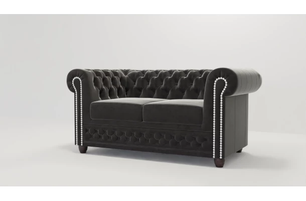 Sofa dwuosobowa pikowana Chesterfield FELIX 2 - design i funkcjonalnosc w parze