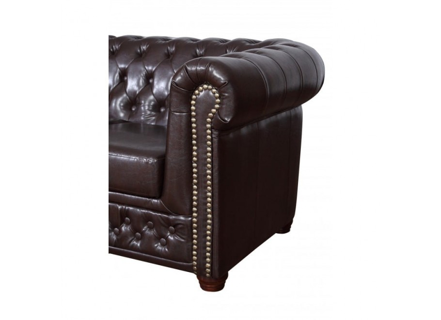 Sofa dwuosobowa z funkcją spania pikowana Chesterfield FELIX 2 17