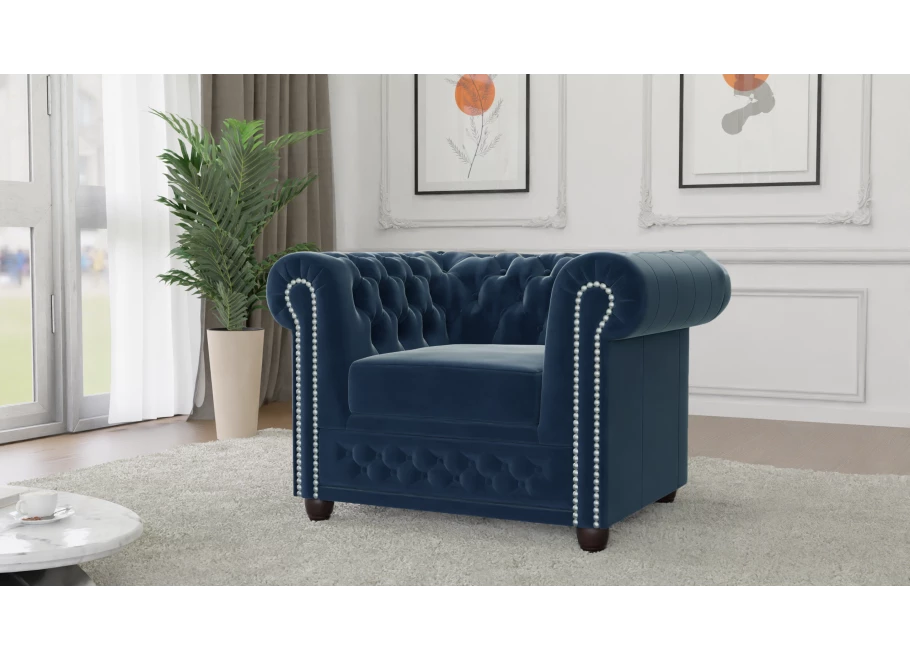 Fotel pikowany FELIX chesterfield