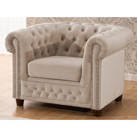 Fotel pikowany FELIX BLINK Chesterfield