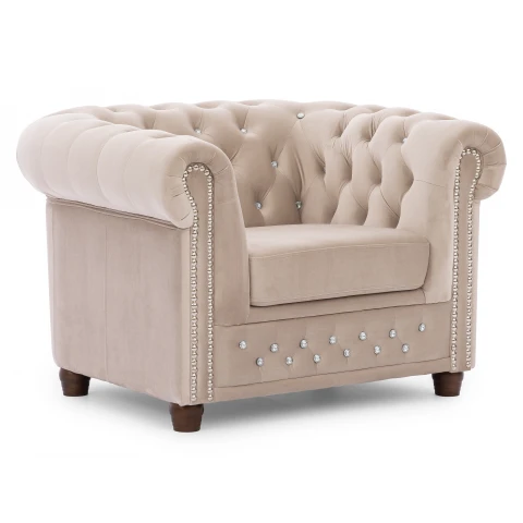 Fotel pikowany FELIX BLINK Chesterfield