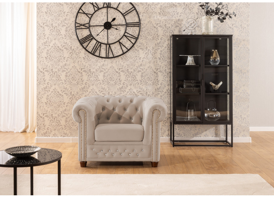 Fotel pikowany FELIX BLINK Chesterfield 10
