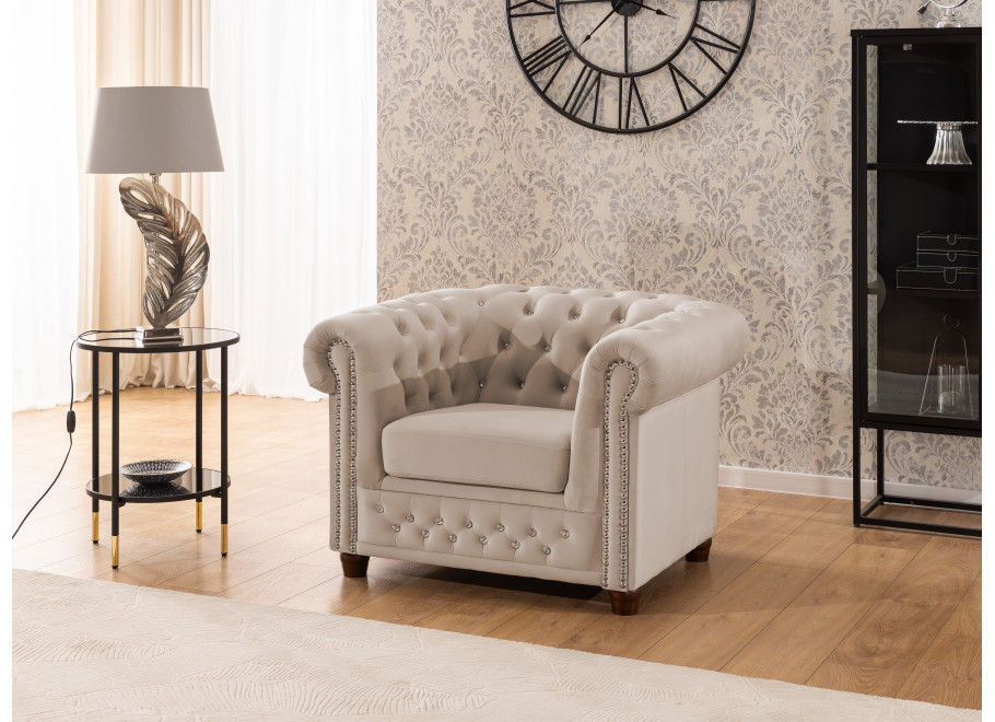 Fotel pikowany FELIX BLINK Chesterfield 9