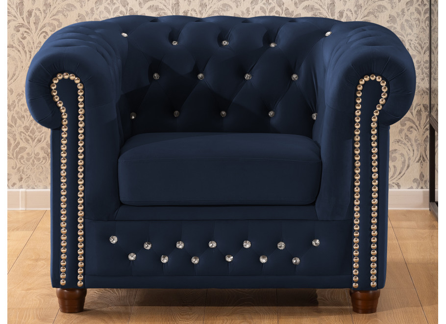 Fotel pikowany FELIX BLINK Chesterfield 23