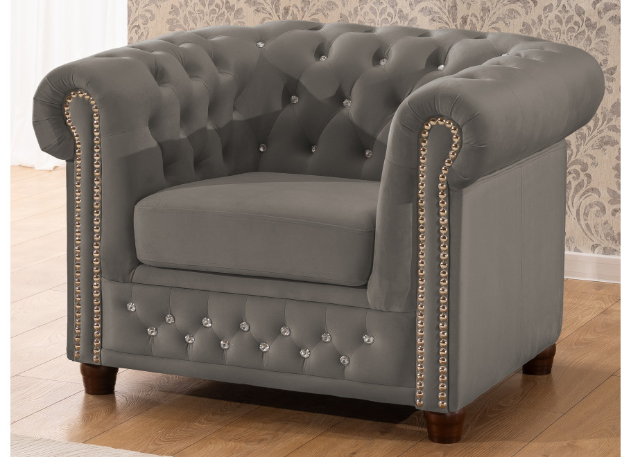Fotel pikowany FELIX BLINK Chesterfield 30