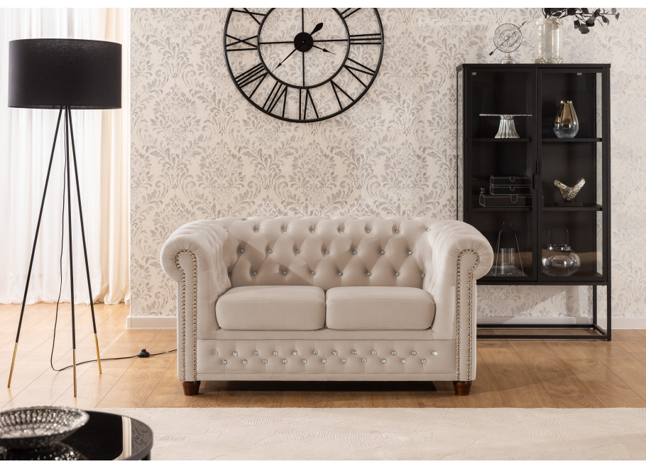 Sofa dwuosobowa pikowana Chesterfield FELIX BLINK 2 8