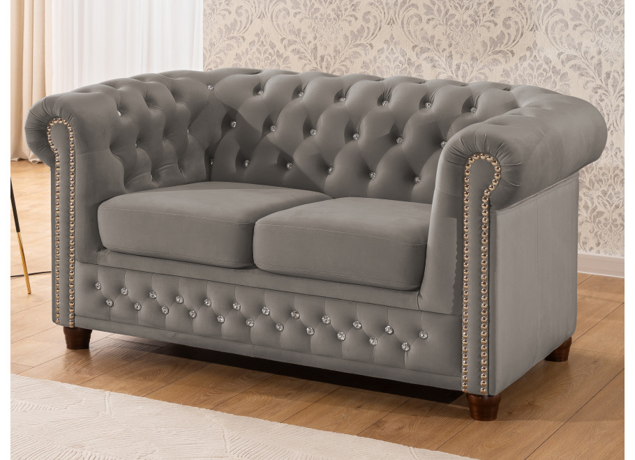 Sofa dwuosobowa pikowana Chesterfield FELIX BLINK 2 24