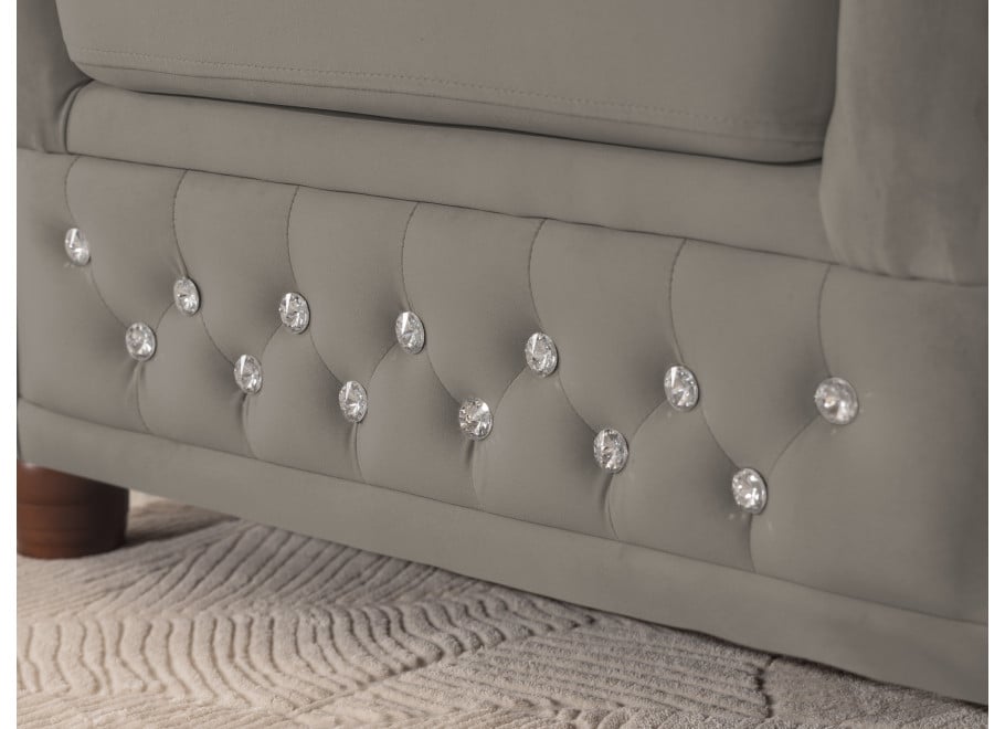 Sofa dwuosobowa z funkcją spania pikowana Chesterfield FELIX BLINK 2 6