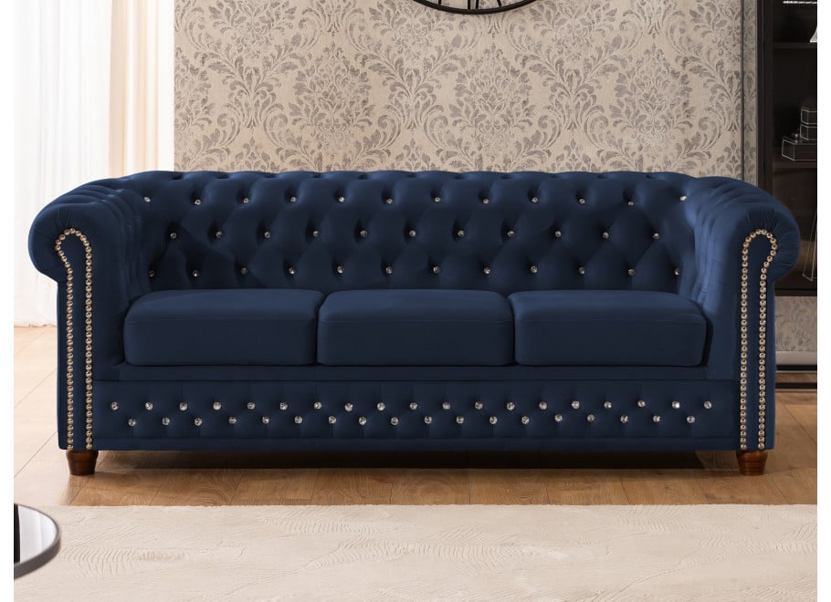 Sofa trzyosobowa pikowana Chesterfield FELIX BLINK 3 18
