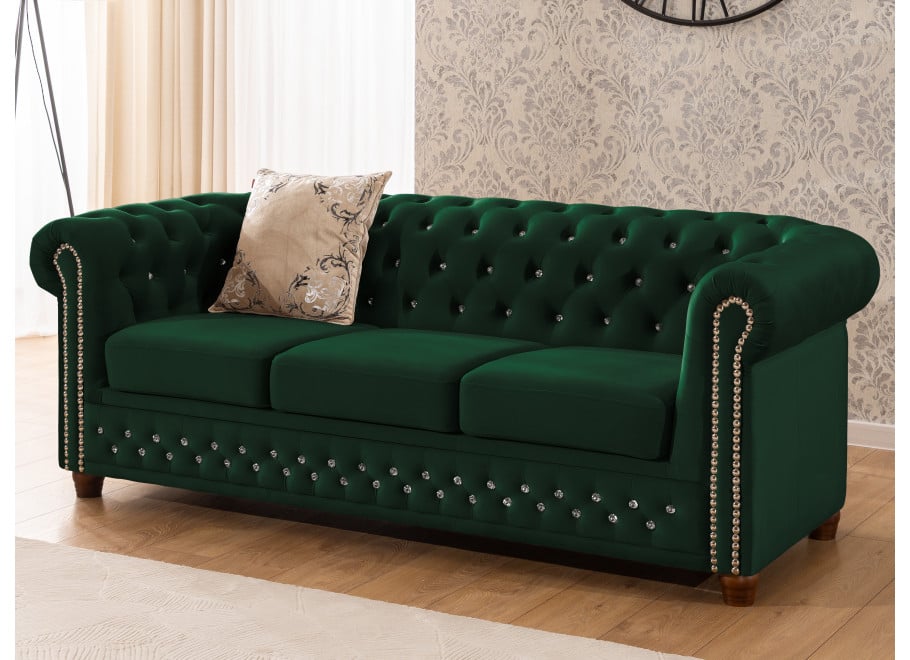 Sofa trzyosobowa pikowana Chesterfield FELIX BLINK 3 16