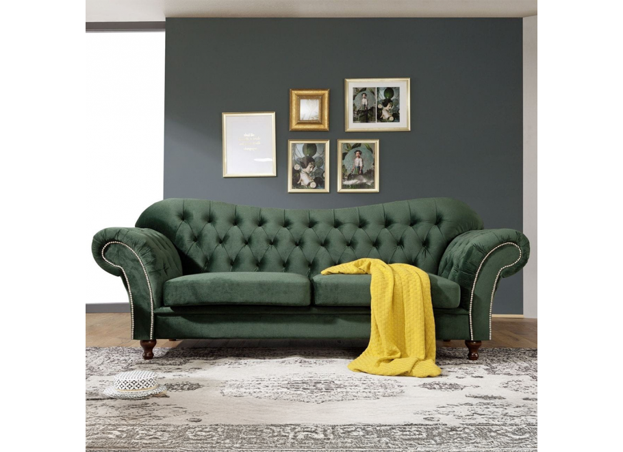 Sofa dwuosobowa pikowana Chesterfield PARIS 2