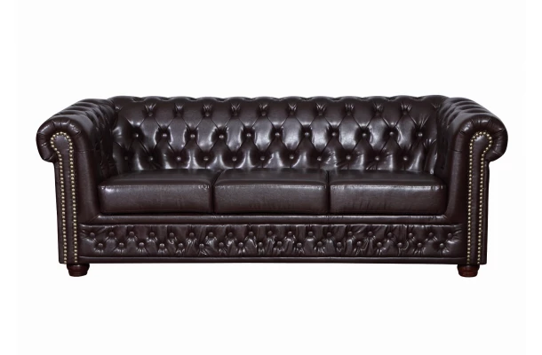 Sofa trzyosobowa z funkcją spania pikowana Chesterfield FELIX 3 - design i funkcjonalnosc w parze Sofa trzyosobowa z funkcją spania pikowana Chesterfield FELIX 3 - design i funkcjonalnosc w parze