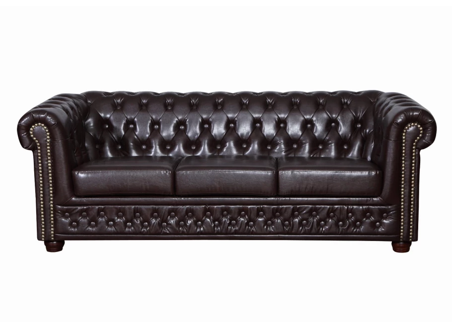Sofa trzyosobowa z funkcją spania pikowana Chesterfield FELIX 3 Sofa trzyosobowa z funkcją spania pikowana Chesterfield FELIX 3